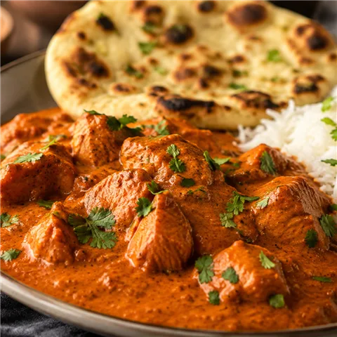 Chicken tikka masala with rice